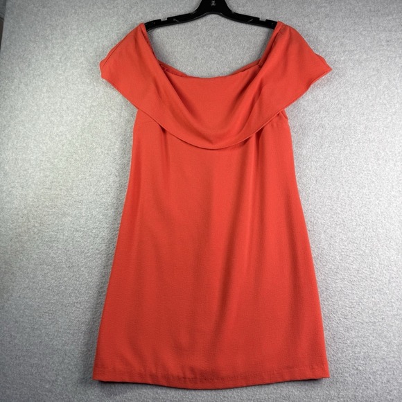 Charles Henry Dresses & Skirts - Charles Henry Off Shoulder Dress Womens S Orange Mini City Party Modern USA Made